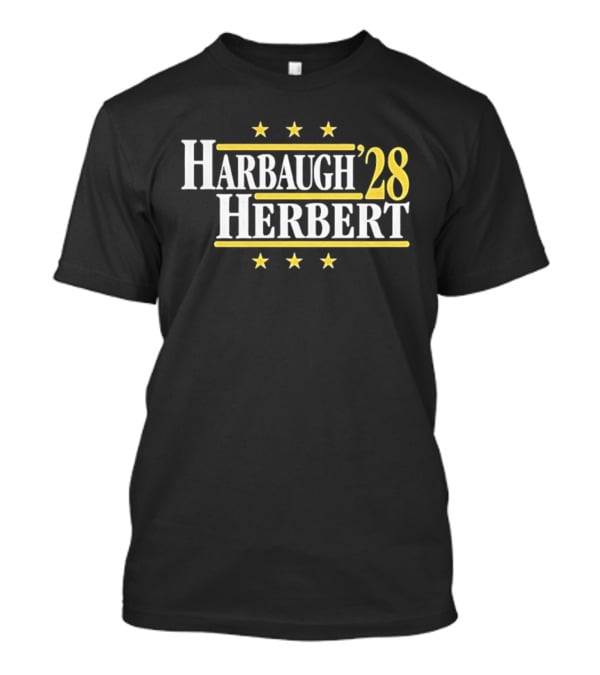 Harbaugh '28 Herbert Los Angeles Chargers Showdown 2028 T-Shirt