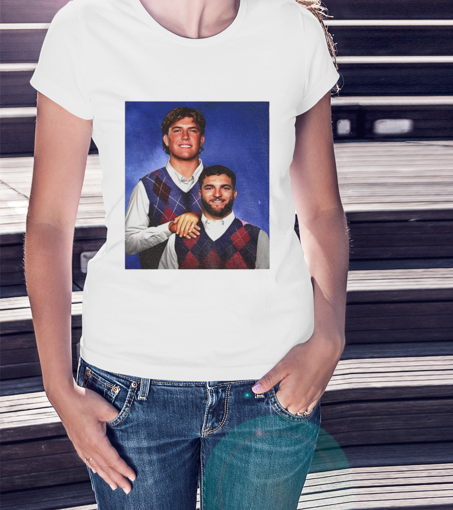 NY Giants Step Brothers Dart And Cam Football Duo T-Shirt