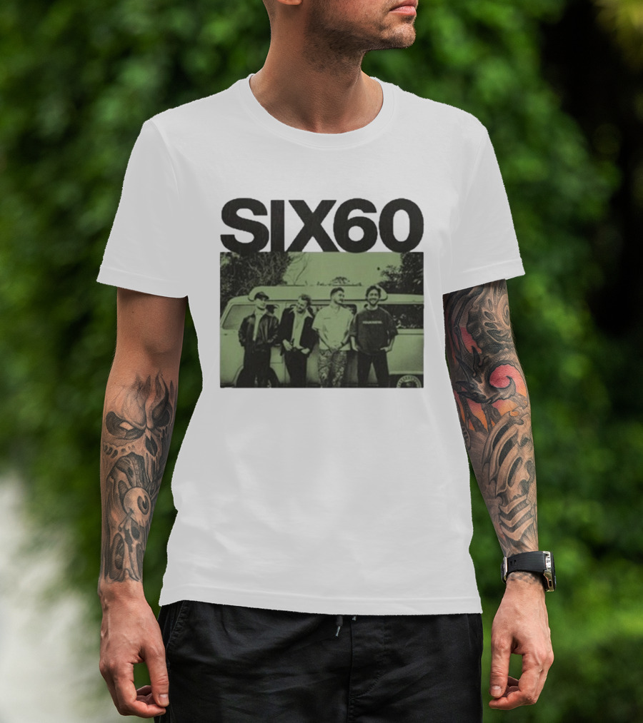 SIX60 The Van Band Photo Vintage Style T-Shirt