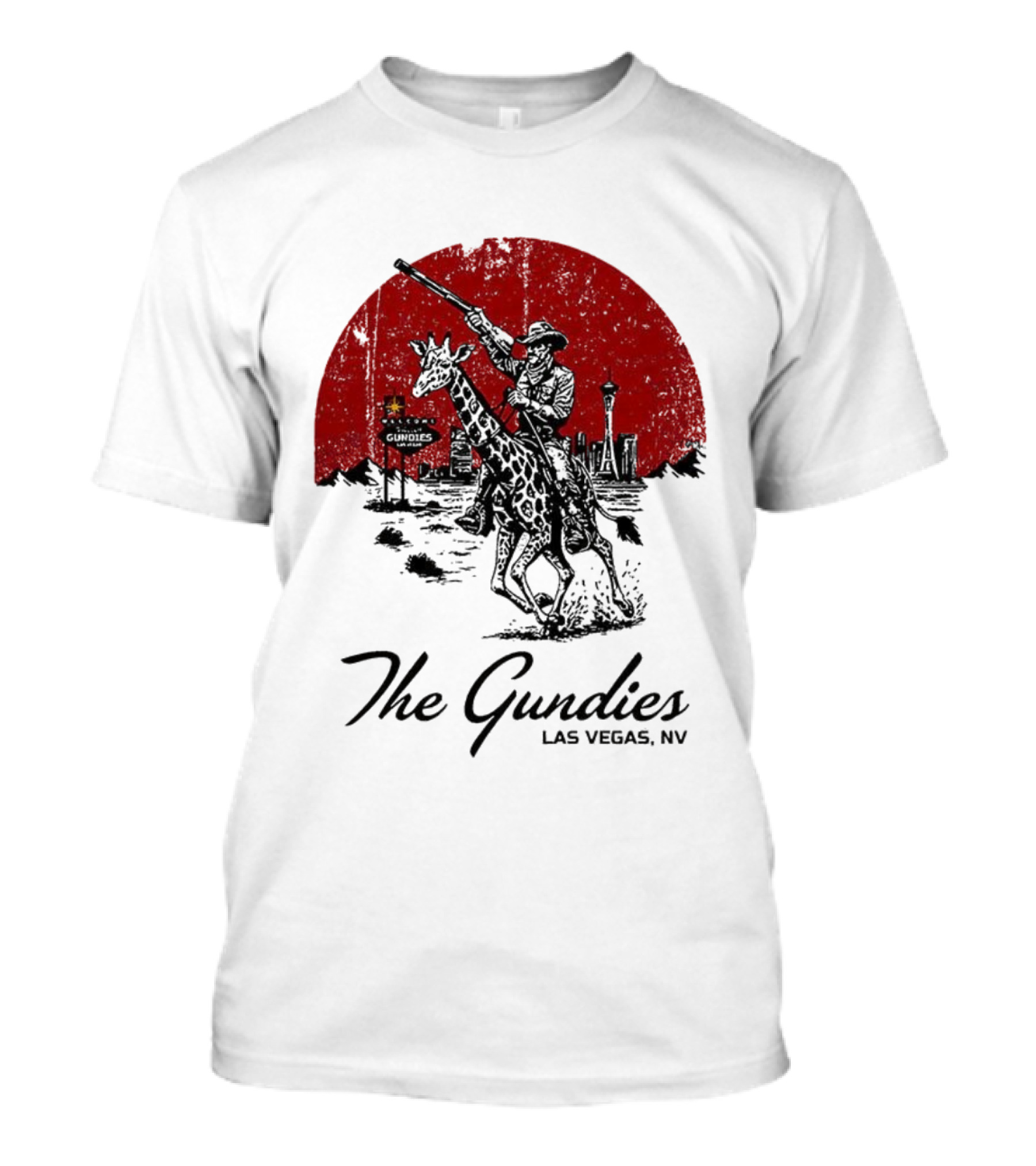 The Gundies Las Vegas Cowboy Giraffe Adventure T-Shirt