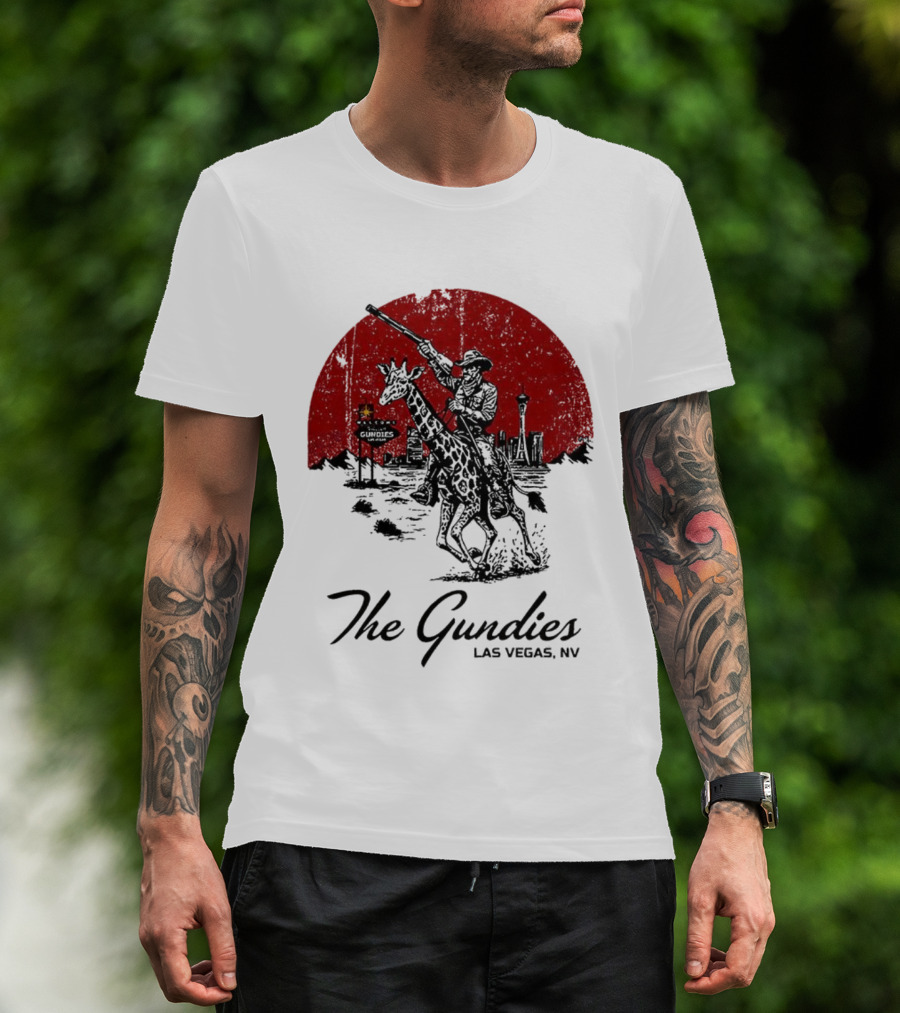 The Gundies Las Vegas Cowboy Giraffe Adventure T-Shirt