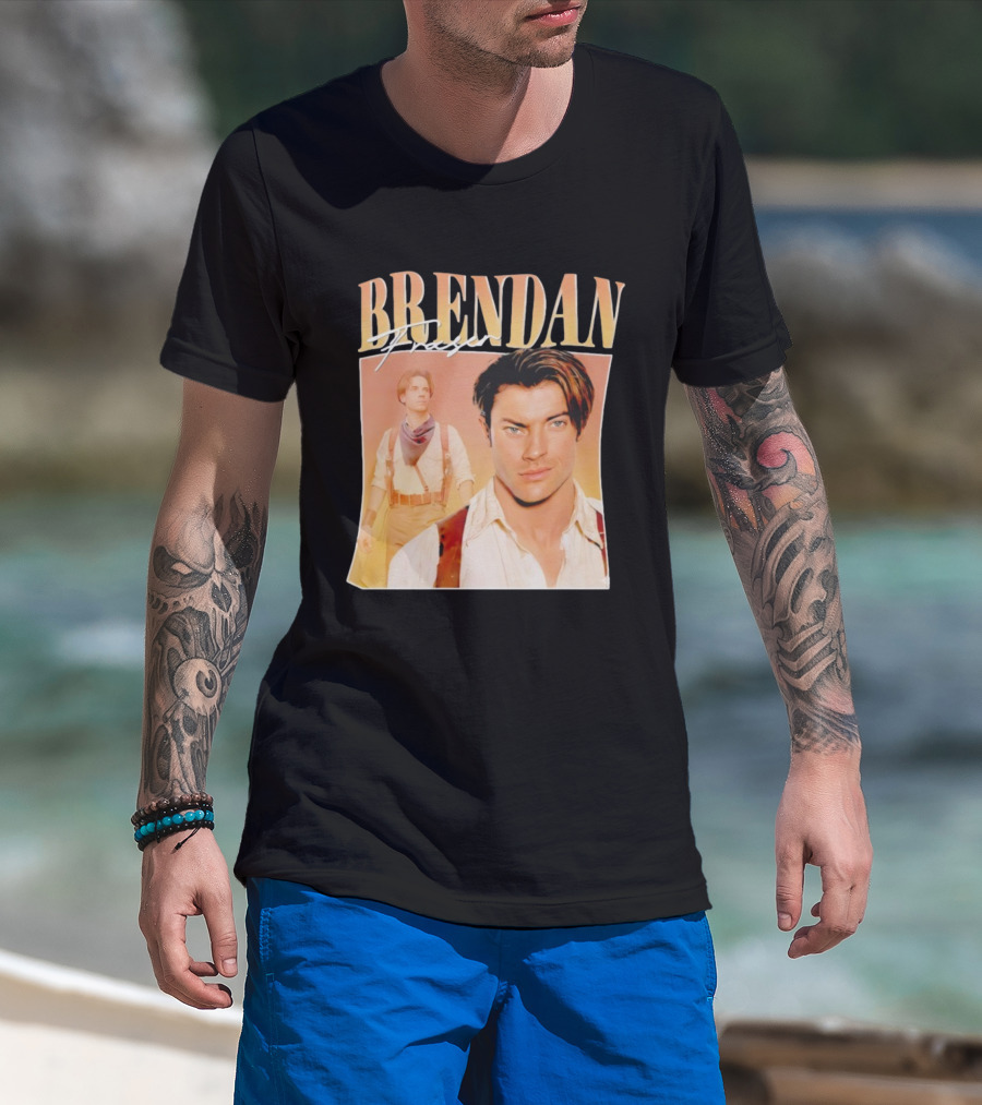 Brendan Fraser 90s Retro Style T-Shirt