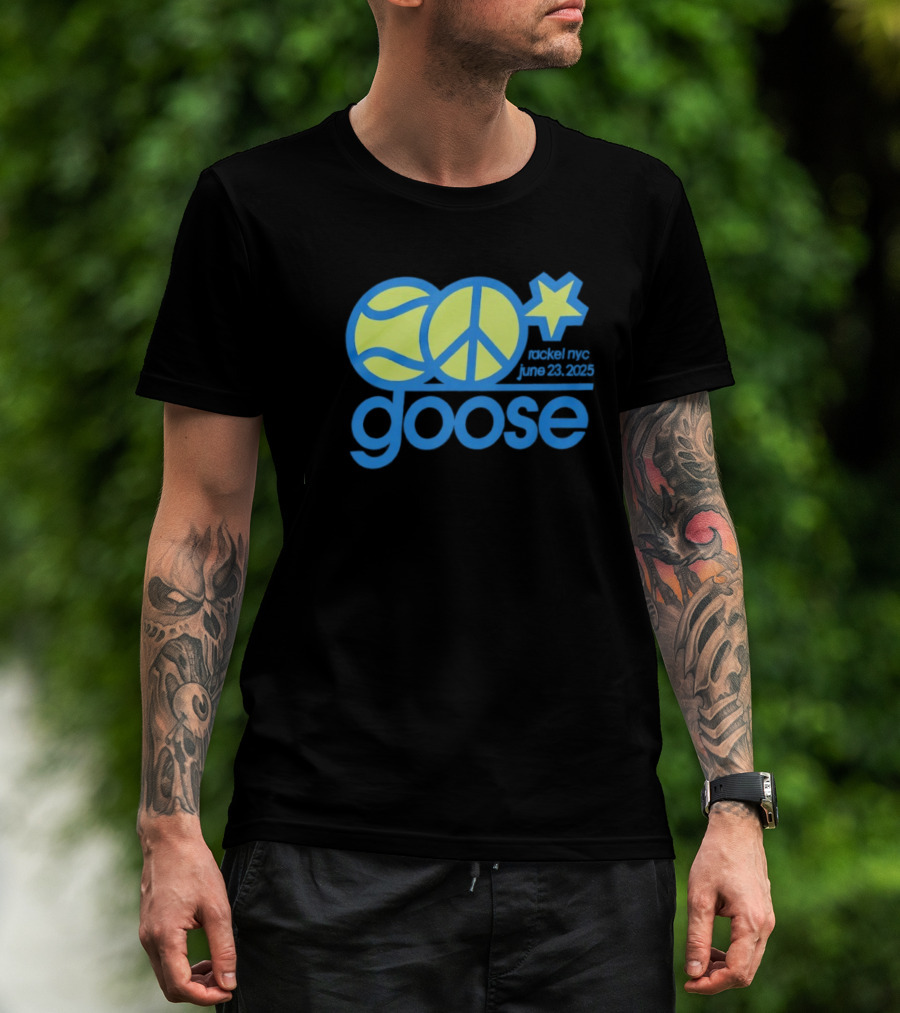 Goose Tennis Peace Star Event NYC June 23 2025 T-Shirt
