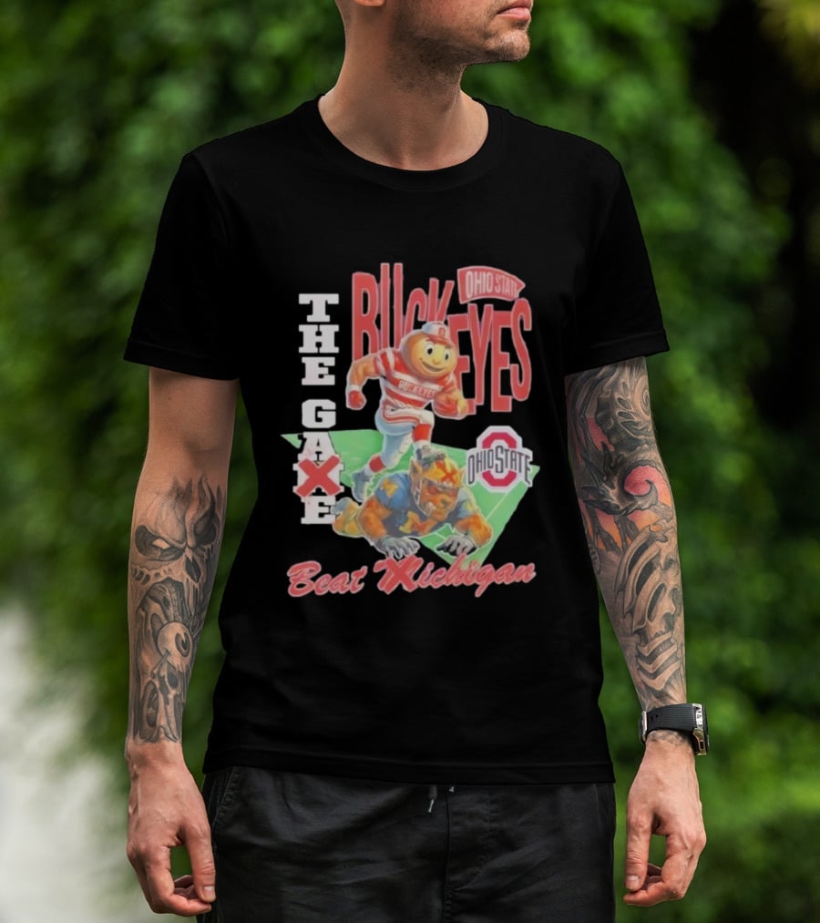 Ohio State Buckeyes 2025 The Game Beat Michigan Vintage Mascot Rivalry T-Shirt