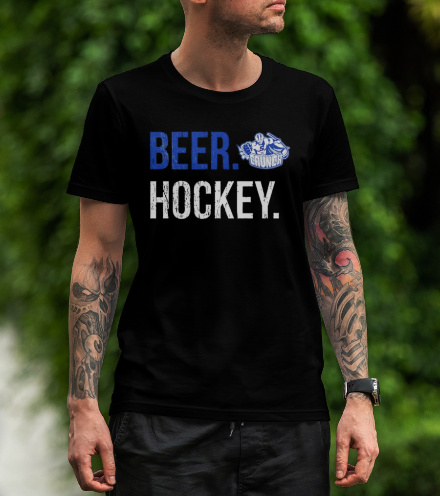 Syracuse Crunch Beer Hockey Enthusiast Apparel T-Shirt
