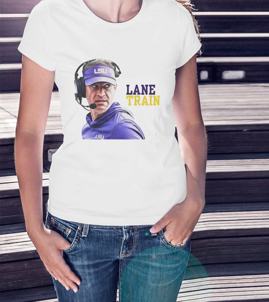 Lane Train Funny Coach LSU Tigers T-Shirt