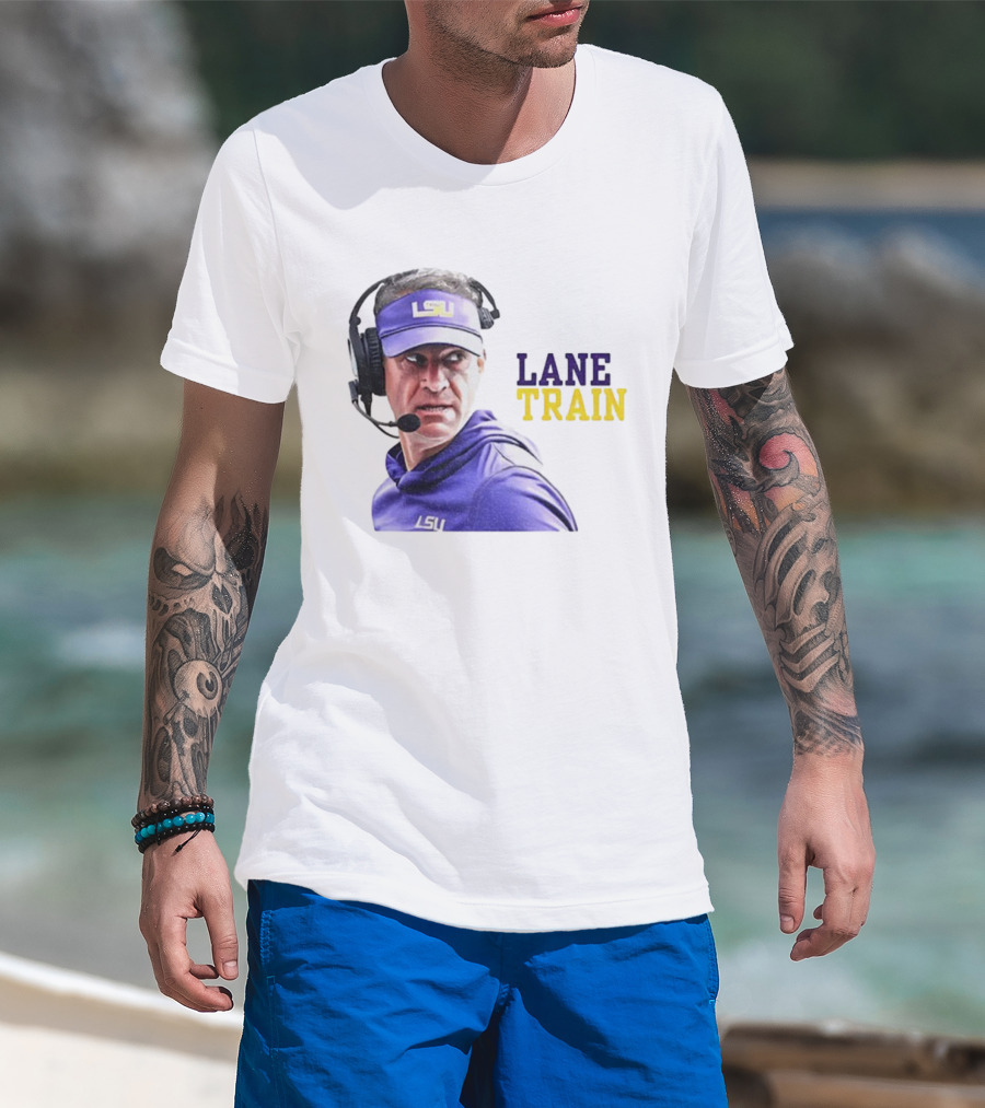 Lane Train Funny Coach LSU Tigers T-Shirt