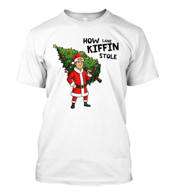 How Lane Kiffin Stole Christmas Ole Miss Santa Tree T-Shirt