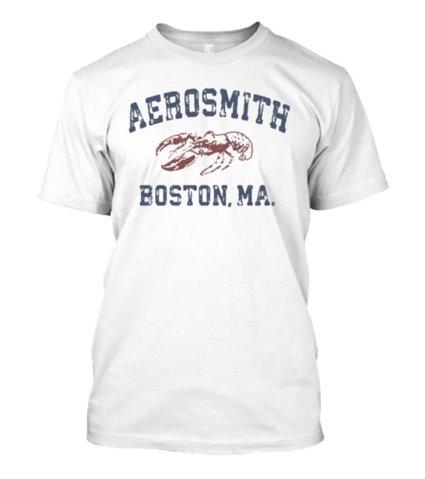 Aerosmith Boston MA Lobster Heritage Vintage Retro Style T-Shirt