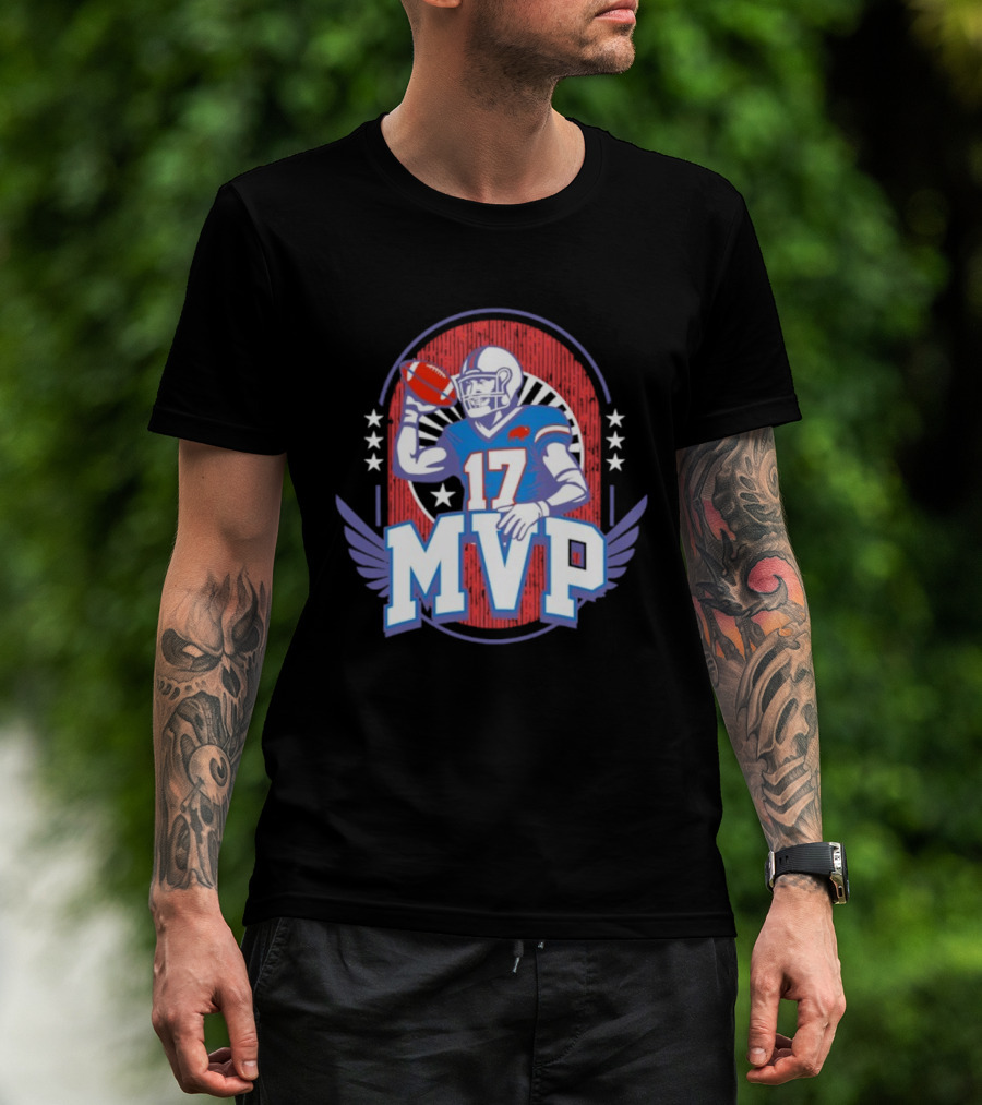 MVP JA17 Buffalo Bills Football Star Quarterback T-Shirt