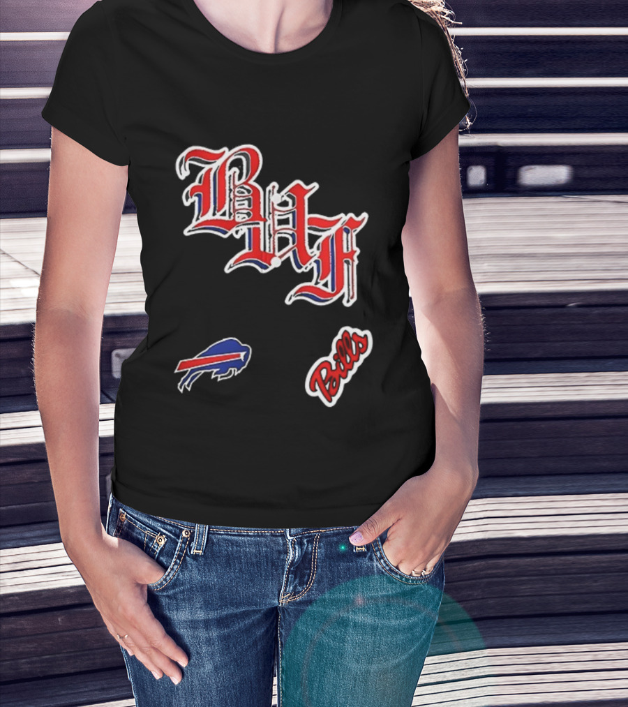 Buffalo Bills BAF Vintage Style Symbol And Script T-Shirt