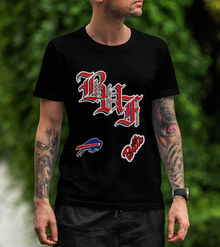 Buffalo Bills BAF Vintage Style Symbol And Script T-Shirt