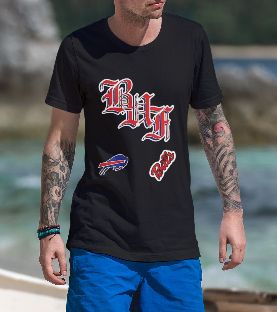 Buffalo Bills BAF Vintage Style Symbol And Script T-Shirt