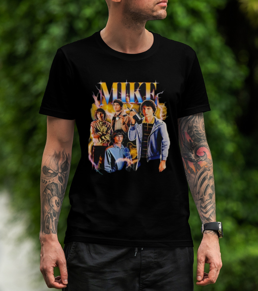 Stranger Things Mike Retro Lightning Nostalgia T-Shirt