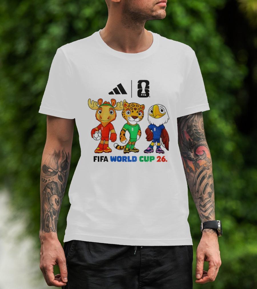 FIFA World Cup 2026 Mascot Cartoon Characters 2025 T-Shirt