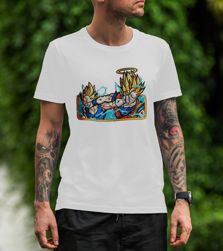 Super Saiyan Son Goku Dragonball Anime Saiyan Pride Lightning Aura Battle T-Shirt