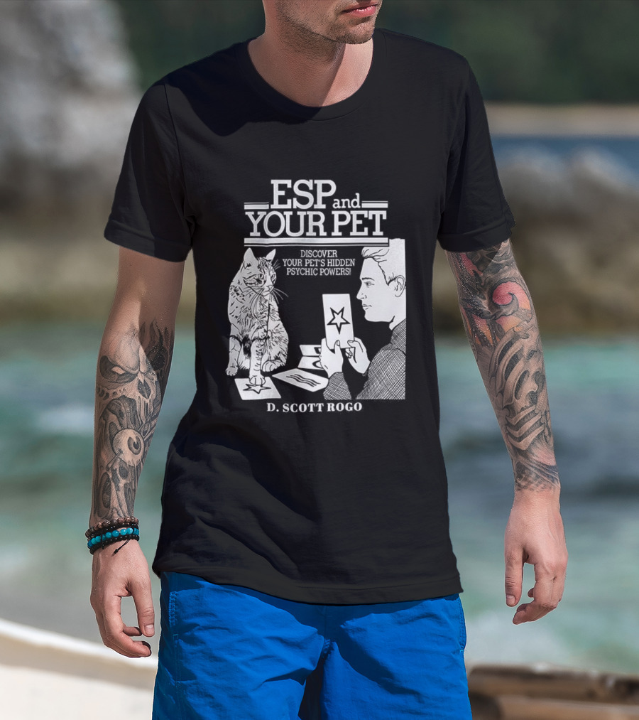 ESP And Your Pet Discover Hidden Psychic Powers By D. Scott Rogo T-Shirt