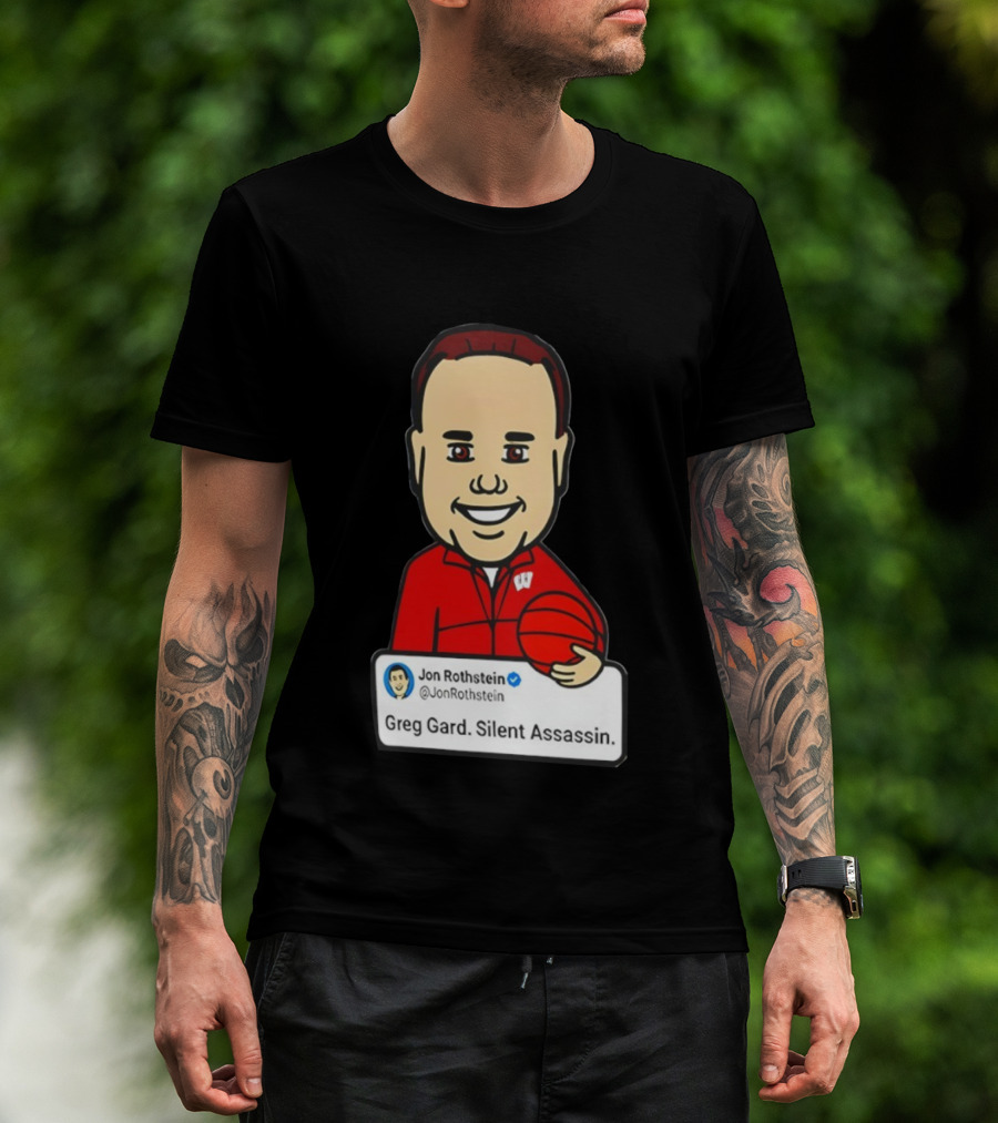 Greg Gard Silent Assassin Jon Rothstein Cartoon Basketball T-Shirt