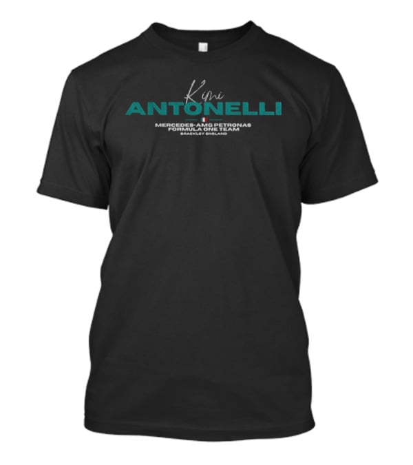 Kimi Antonelli Mercedes AMG Petronas Formula One Team Italian Flag Graphic T-Shirt