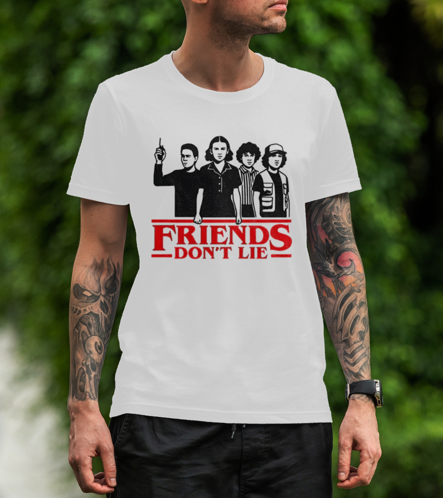 FRIENDS DON'T LIE Stranger Things Silhouettes 2025 T-Shirt