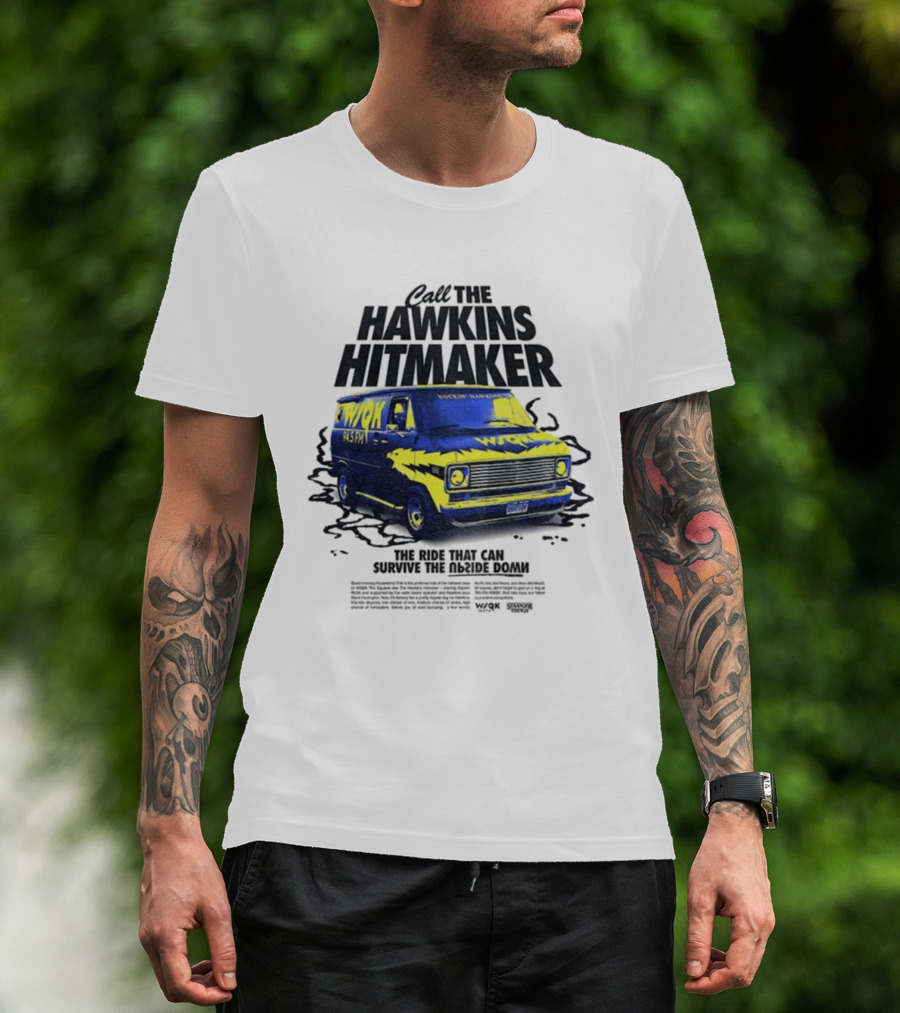 WSQK 94.5 FM The Hawkins Hitmaker Stranger Things Van T-Shirt