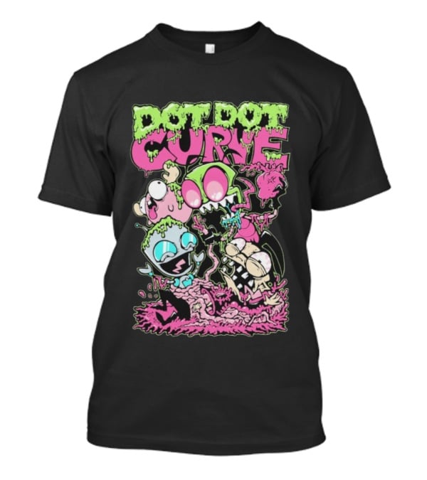 Dot Dot Curve Zim Did It Invader Zim Characters Slime Punk Aesthetic T-Shirt
