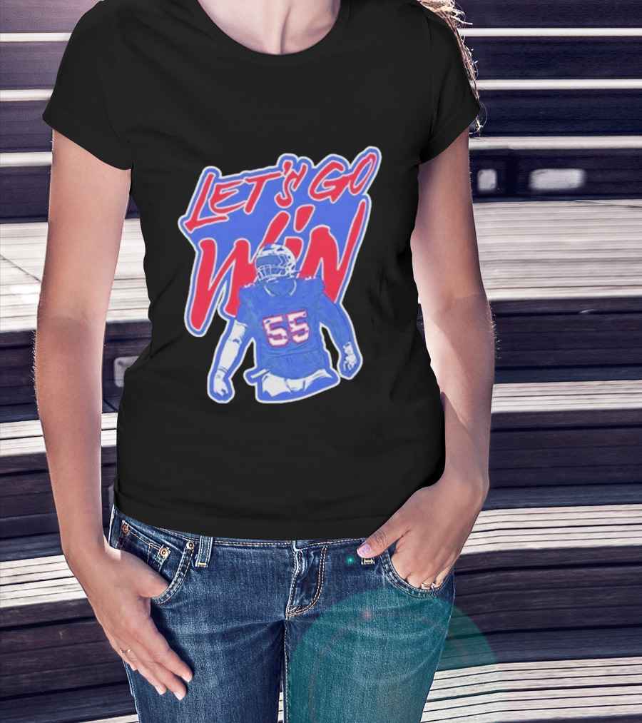 Let's Go Win Buffalo Bills Michael Hoecht 55 T-Shirt
