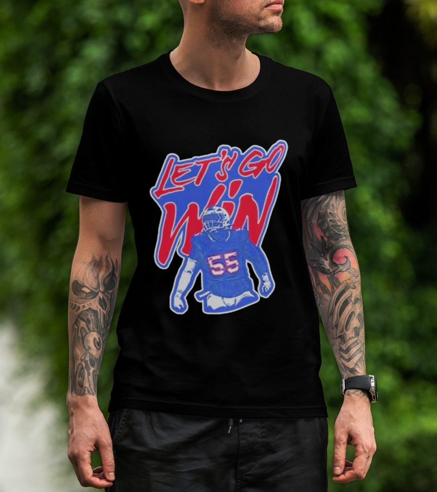 Let's Go Win Buffalo Bills Michael Hoecht 55 T-Shirt