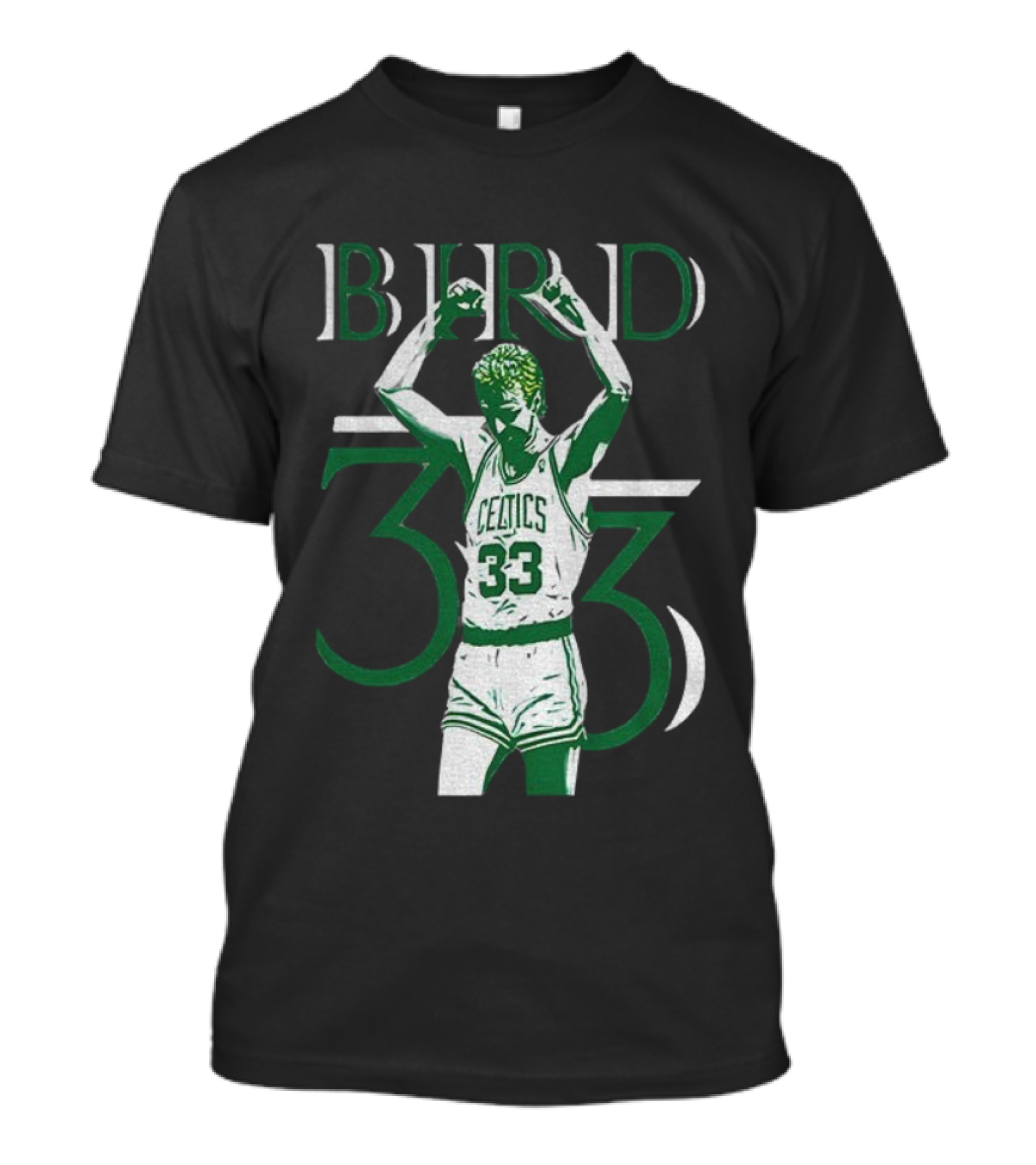Boston Celtics Larry Bird 33 NBA Basketball Legend T-Shirt