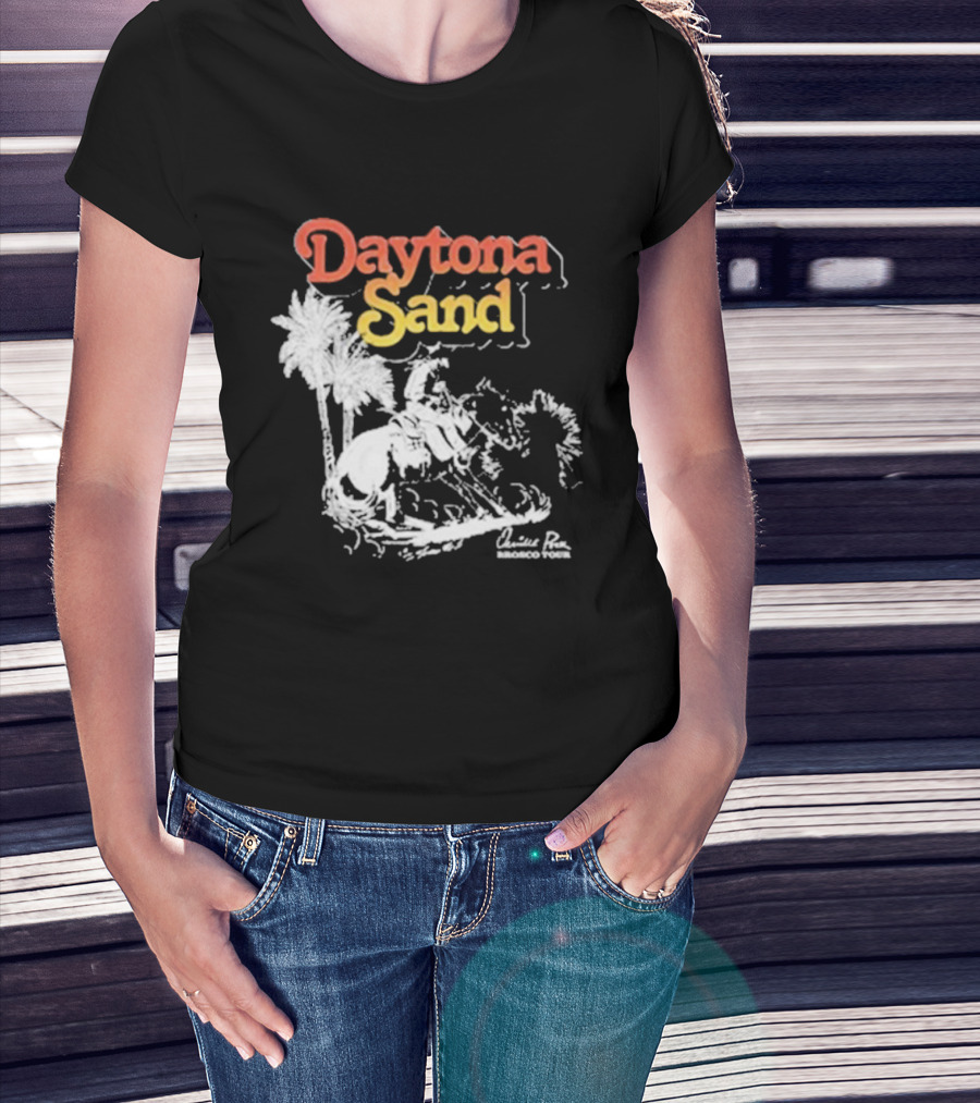 Daytona Sand Orville Peck Western Cowboy Rider With Palm Trees T-Shirt