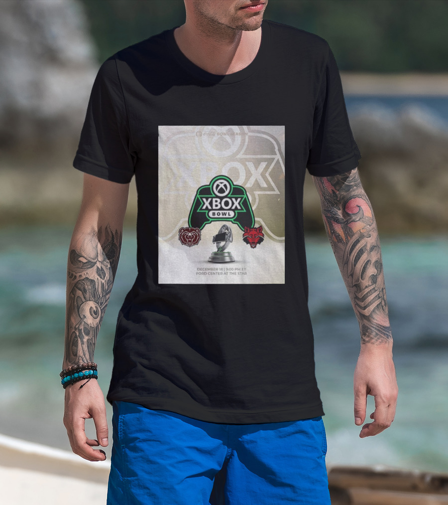 Xbox Bowl Missouri State Bears Vs Arkansas State Red Wolves Football 2025 December 18 Ford Center At The Star T-Shirt