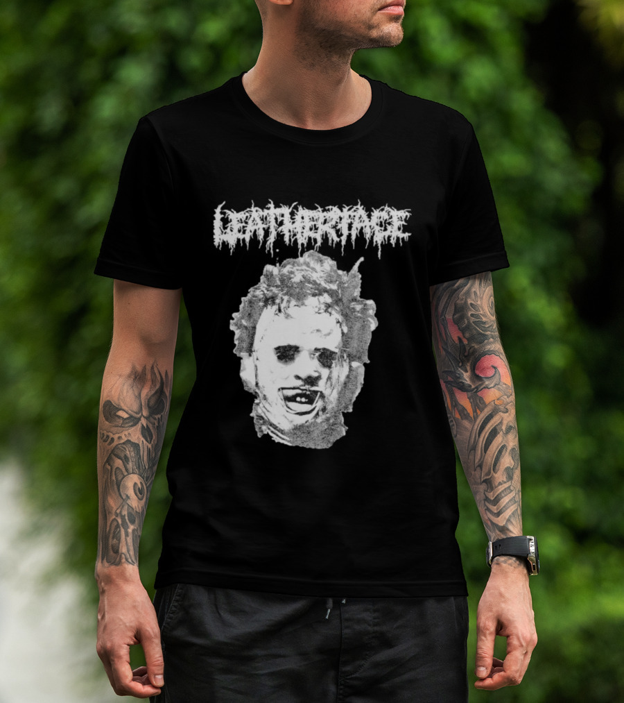 The Texas Chainsaw Massacre Metal Face Horror Icon Classic T-Shirt