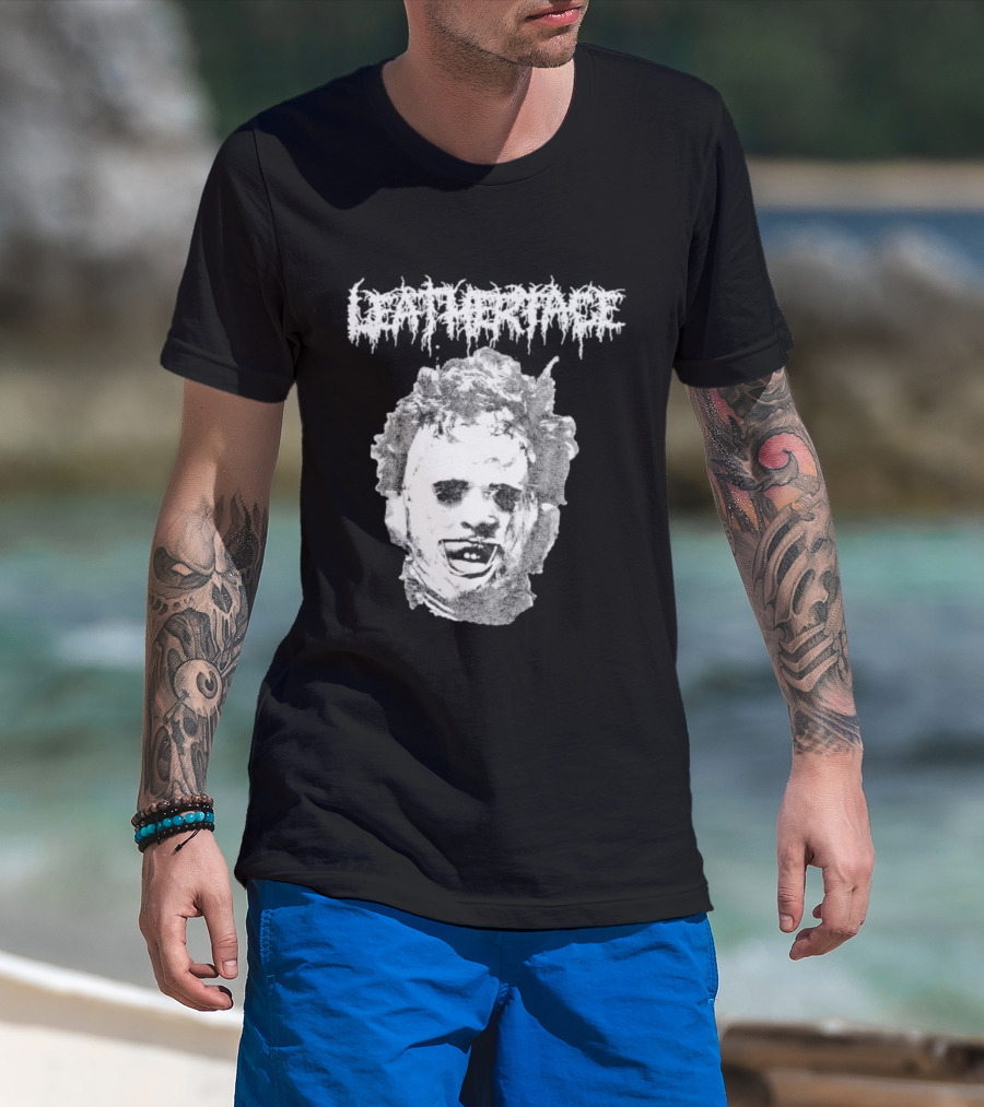 The Texas Chainsaw Massacre Metal Face Horror Icon Classic T-Shirt