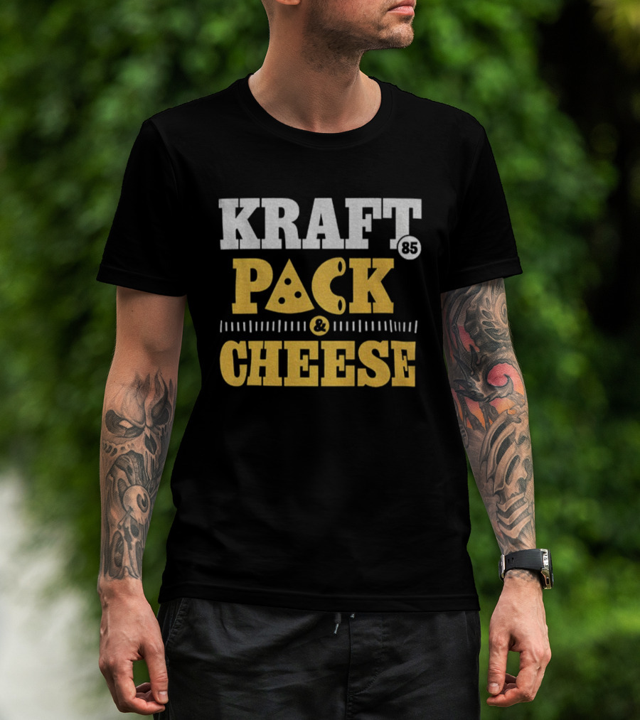 Kraft Pack Cheese NFL Green Bay Packers Tucker Kraft 2025 T-Shirt
