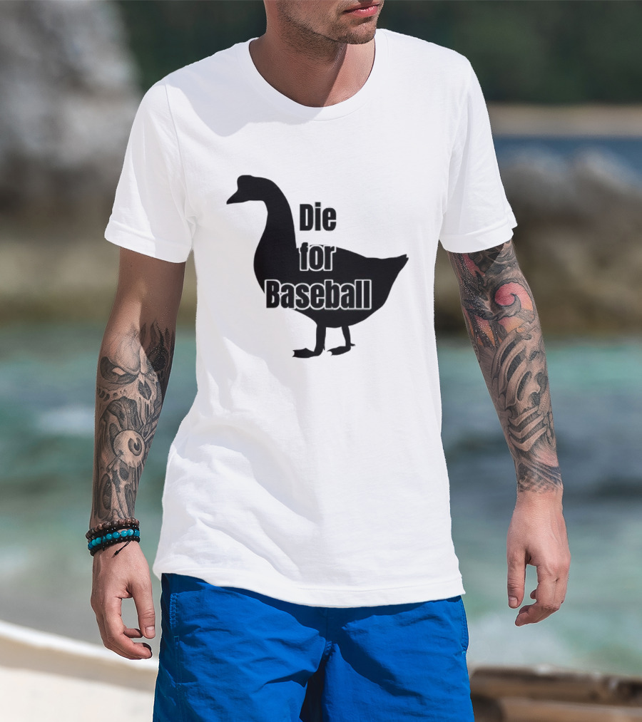 Die For Baseball Goose Silhouette T-Shirt