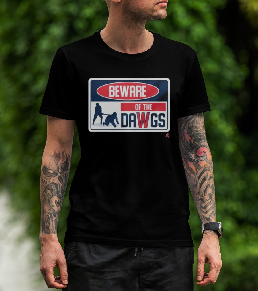 Beware Of The Dawgs Hockey Players Washington Capitals T-Shirt