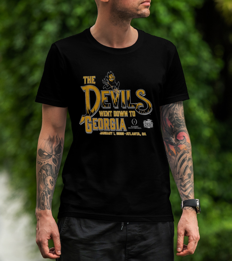 The Devils Went Down To Georgia January 1 2022 Atlanta GA T-Shirt