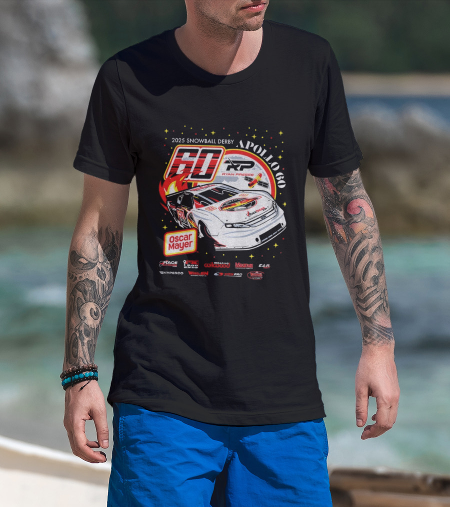 Ryan Preece 60 XP Apollo Oscar Mayer 2025 Snowball Derby Racing T-Shirt