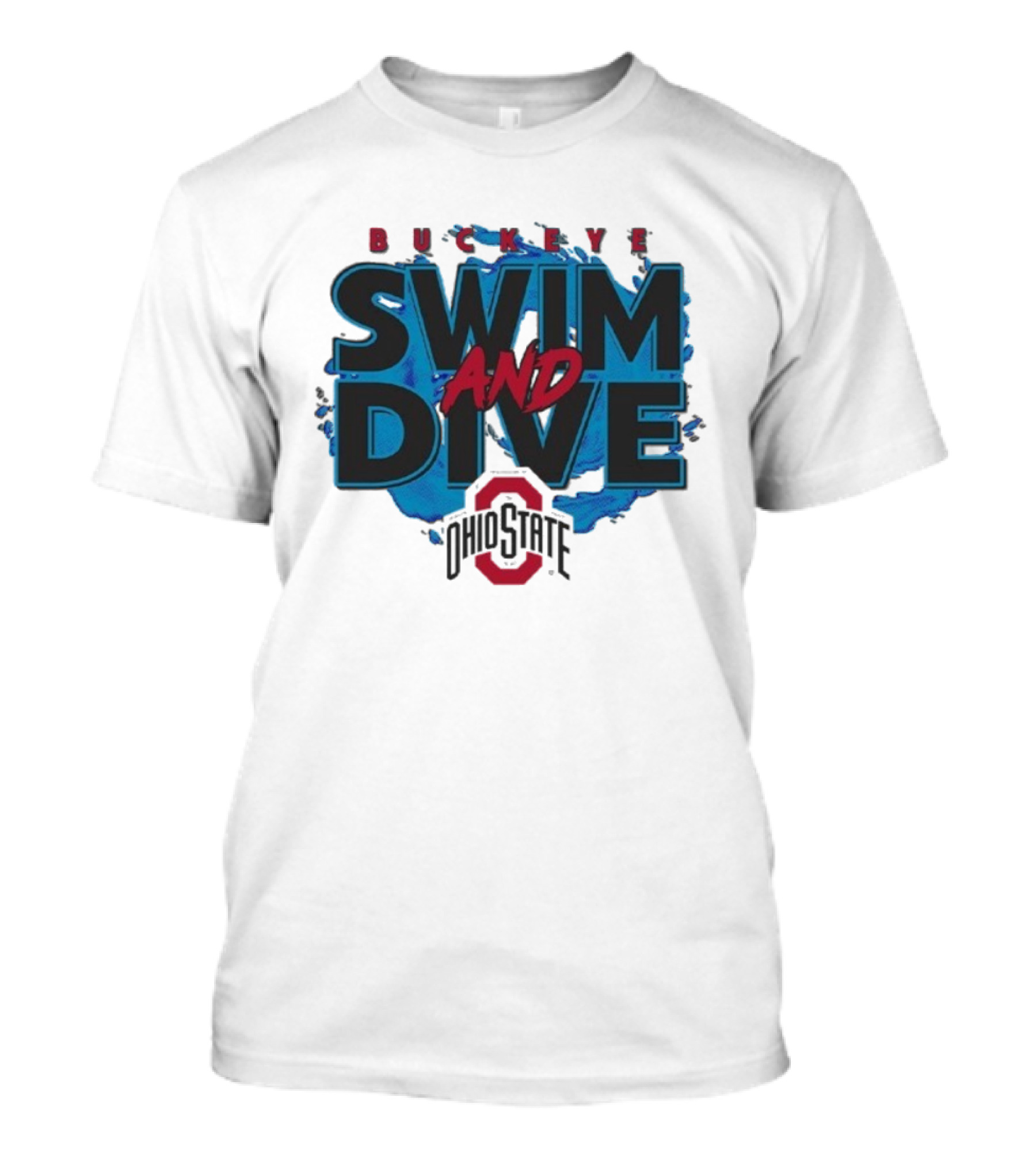 Ohio State Buckeyes Swim And Dive Team Official Logo T-Shirt