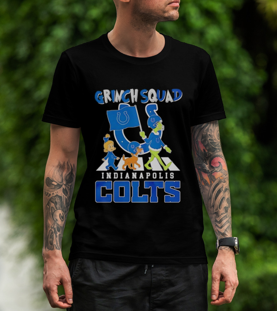 Grinch Squad Indianapolis Colts Fan Parade T-Shirt