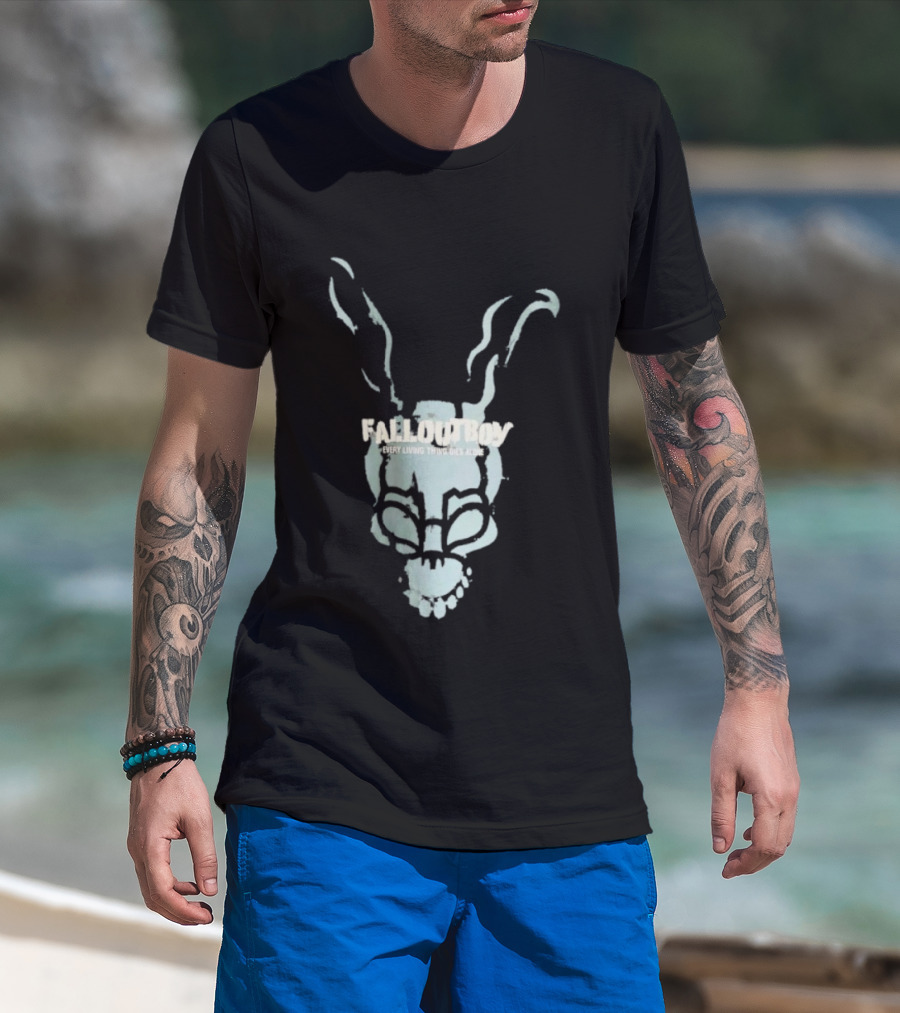 Frank Donnie Darko Fallout Boy Every Living Creature Dies Alone T-Shirt