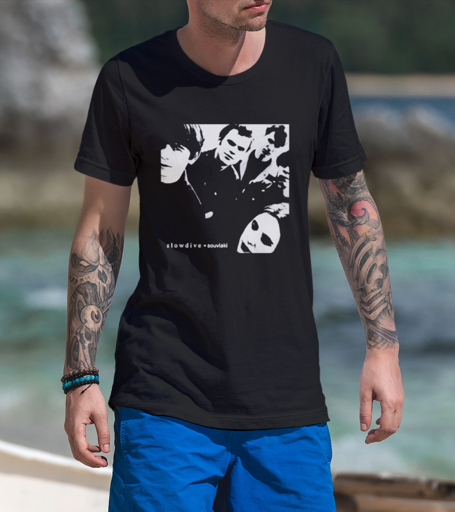 Slowdive Souvlaki Neil Halstead Rachel Goswell Nick Chaplin Christian Savill Simon Scott Band T-Shirt