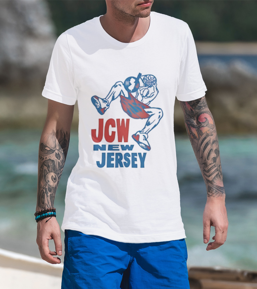 JCW Juggalo Championship Wrestling New Jersey Vintage Basketball Aesthetic T-Shirt