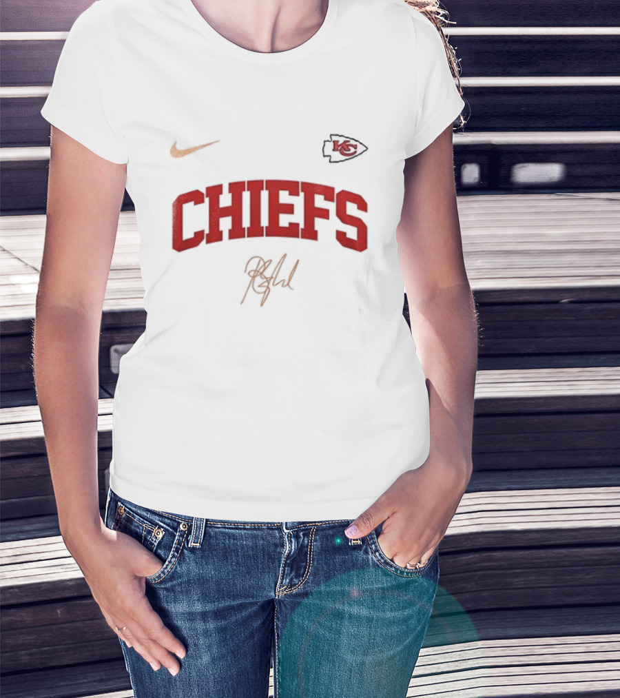 Kansas City Chiefs Nike KC Arrowhead Barry Manilow Signature T-Shirt