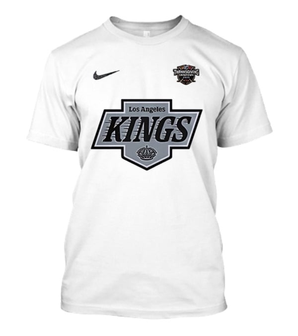 Thanksgiving 2023 Los Angeles Kings Hockey Black Nike Retro Style T-Shirt