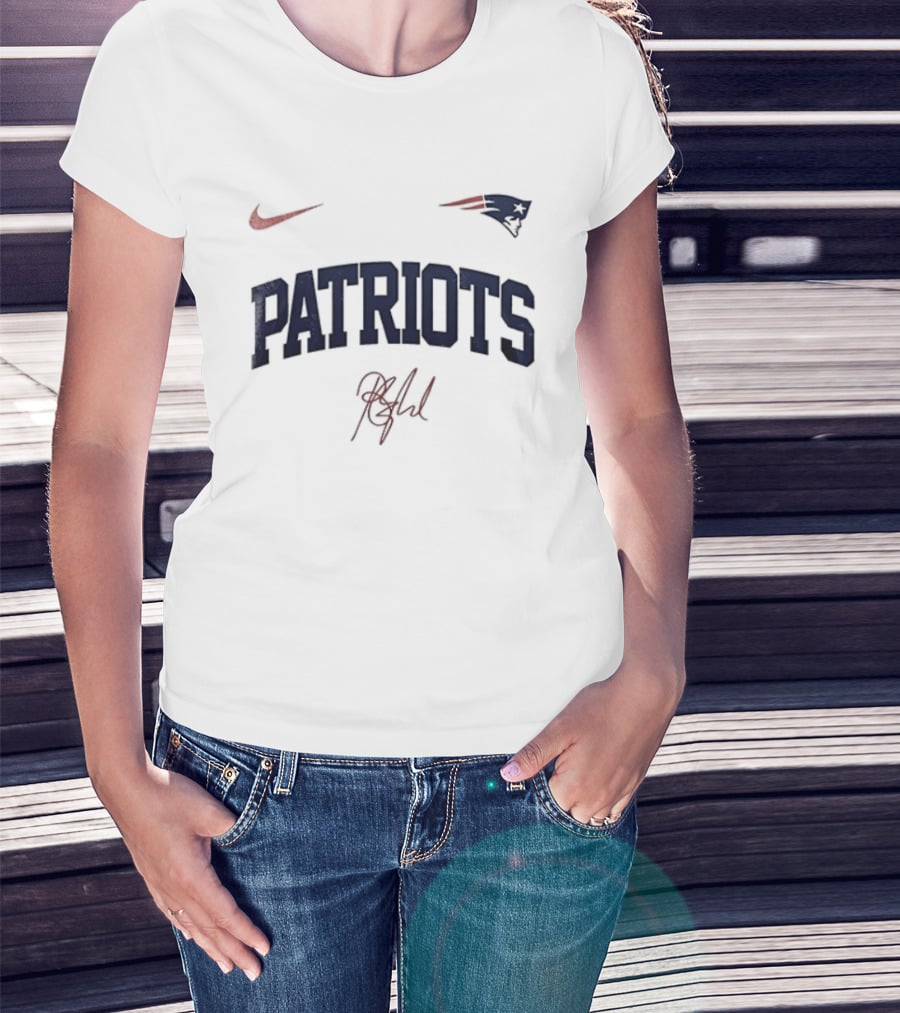 Nike New England Patriots NFL Playoff Game Barry Signature T-Shirt