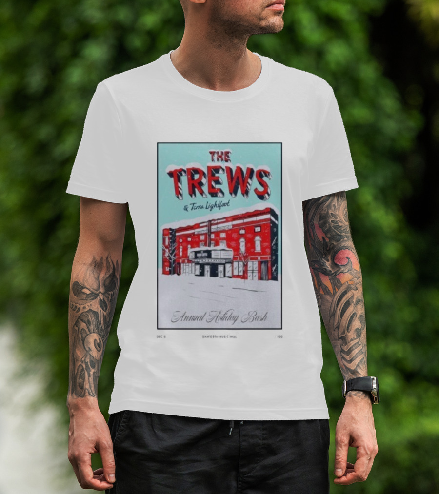 The Trews Terra Lightfoot Annual Holiday Bash Danforth Music Hall December 6 2025 Concert T-Shirt