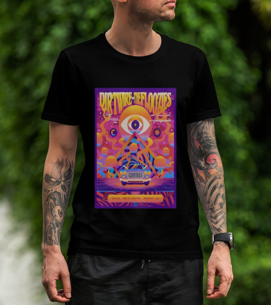 Dirtwire The Floozies UC Theatre Berkeley California December 6th 2025 Surreal Dream Tour Cosmic Vibrations Honeycomb T-Shirt