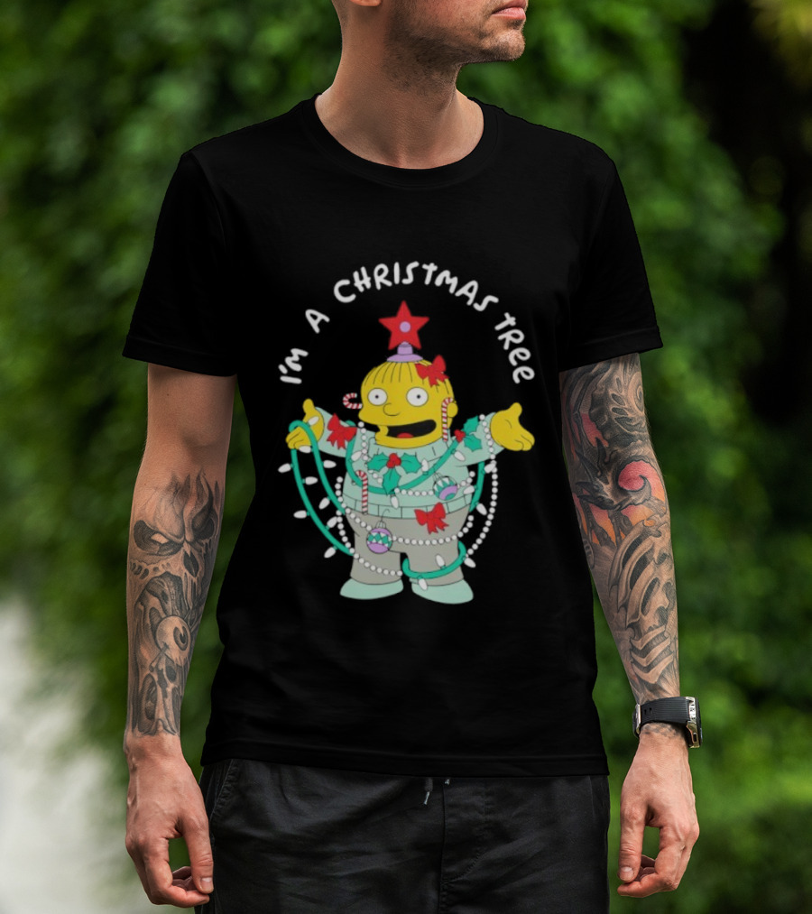 Ralph Wiggum I'm A Christmas Tree Holiday Humor T-Shirt