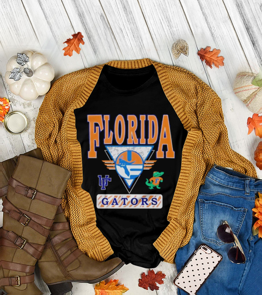 Florida Gators Vintage Retro Triangle LF Gator T-Shirt